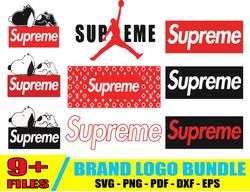 supreme logo bundle svg, fashion brand logo svg, logo svg