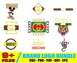 gucci logo bundle svg, fashion brand logo svg, logo svg