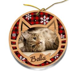 personalized acrylic cat ornaments cat custom photo