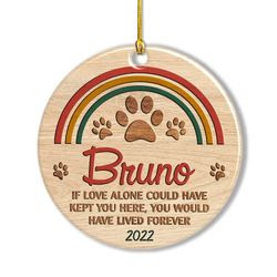 personalized ceramic ornament babys dog memorial