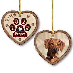 personalized ceramic ornament dog memorial custom photo