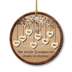 personalized ceramic ornament grandparents and grandkids