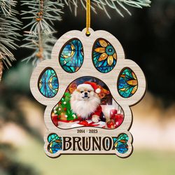 personalized pet memorial suncatcher ornament custom photo