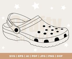 croc shoe svg, croc shoe png, croc shoe clipart, croc shoe vector,croc shoe silhouette,croc shoe jpg, croc shoe pdf, cro