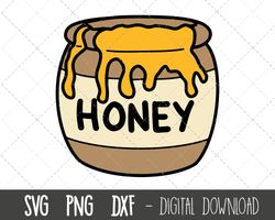 honey pot svg, honey svg, honey pot clipart png, bee svg, bee honey svg, dxf, honey jar svg, honey pot cricut silhouette