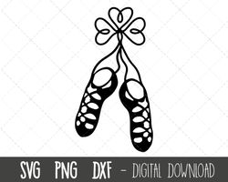 irish dancing pumps svg, dancing shoes svg, irish dancing shoes svg, irish dancing clipart, shamrock svg, cricut silhoue