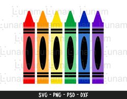 crayon svg, crayon set svg, crayon cut file, crayon svg design