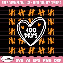 100 days of school svg, 100 hash marks svg, 100th day svg, boy 100 days svg, tally marks svg, boy 100 days of school shi