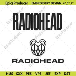 radio head logo rock band embroidery design download file