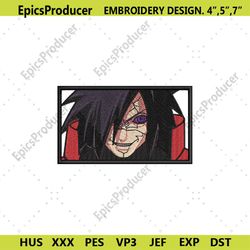 madara uchiha embroidery design naruto characters embroidery