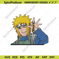 namikaze minato embroidery design anime naruto embroidery download