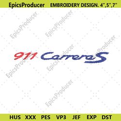 911 carrera embroidery download file logo brand car embroidery design download