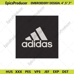 adidas moutain logo black box embroidery design download