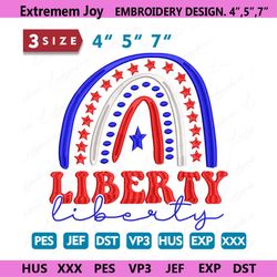 america embroidery design, usa liberty embroidery design, in