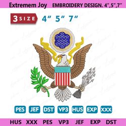 american eagle embroidery design, america embroidery design,