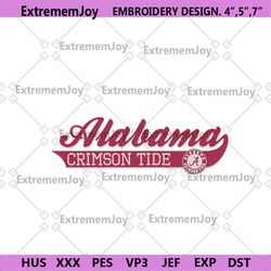 alabama crimson tide embroidery design, ncaa embroidery designs, alabama crimson tide embroidery instant file