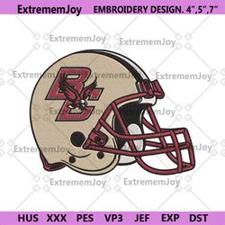 boston college eagles helmet machine embroidery digitizing