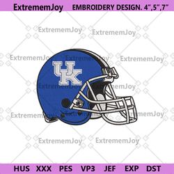 kentucky wildcats helmet machine embroidery design