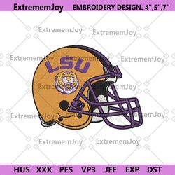 lsu tigers helmet machine embroidery digitizing