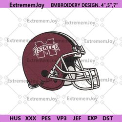 mississippi state bulldogs helmet machine embroidery file