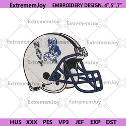 navy midshipmen helmet machine embroidery digitizing