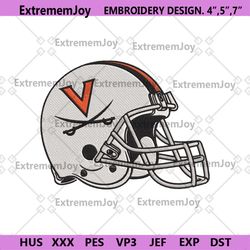 virginia cavaliers helmet embroidery instant download