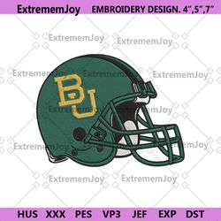baylor bears helmet embroidery instant download