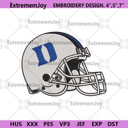 duke blue devils helmet machine embroidery design