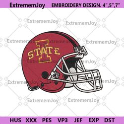 iowa state cyclones helmet machine embroidery digitizing