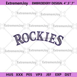 colorado rockies wrap transparent logo machine embroidery file