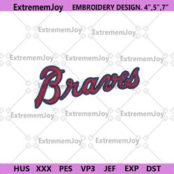 atlanta braves transparent logo embroidery design download file