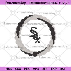 chicago white sox swirl bracelet logo machine embroidery file