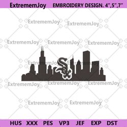 chicago white sox symbol silhouette lofo machine embroidery digitizing