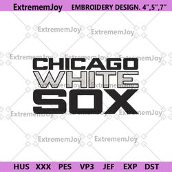 chicago white sox transparent logo machine embroidery design