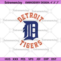 detroit tigers mlb logo embroidery file