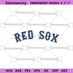 boston red sox font embroidery design download file