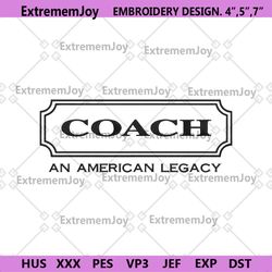 coach an american legacy embroidery design download file