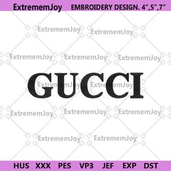 gucci wordmark black embroidery download file