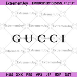 gucci brand wordmark embroidery design download