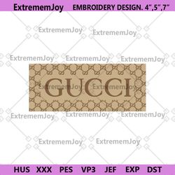 gucci brown box logo wrap embroidery download file