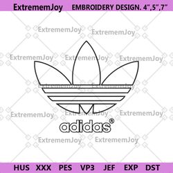 adidas outlines logo brand embroidery download file