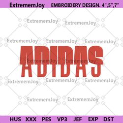 adidas hypebeast red logo embroidery instant download