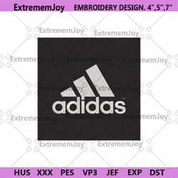 adidas moutain logo black box embroidery design download