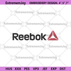 reebok logo brand embroidery instant download