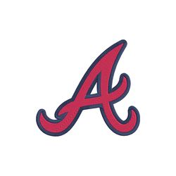 atlanta braves logo mlb embroidery design