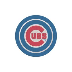 chicago cubs double circle logo machine embroidery design