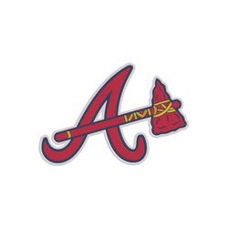 atlanta braves letter a with poleax logo machine embroidery design