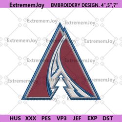 colorado avalanche embroidery files, nhl embroidery files, colorado avalanche file