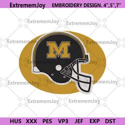 missouri tigers helmet logo embroidery design file