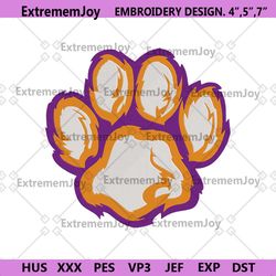 clemson tigers embroidery files, ncaa embroidery files, clemson tigers file